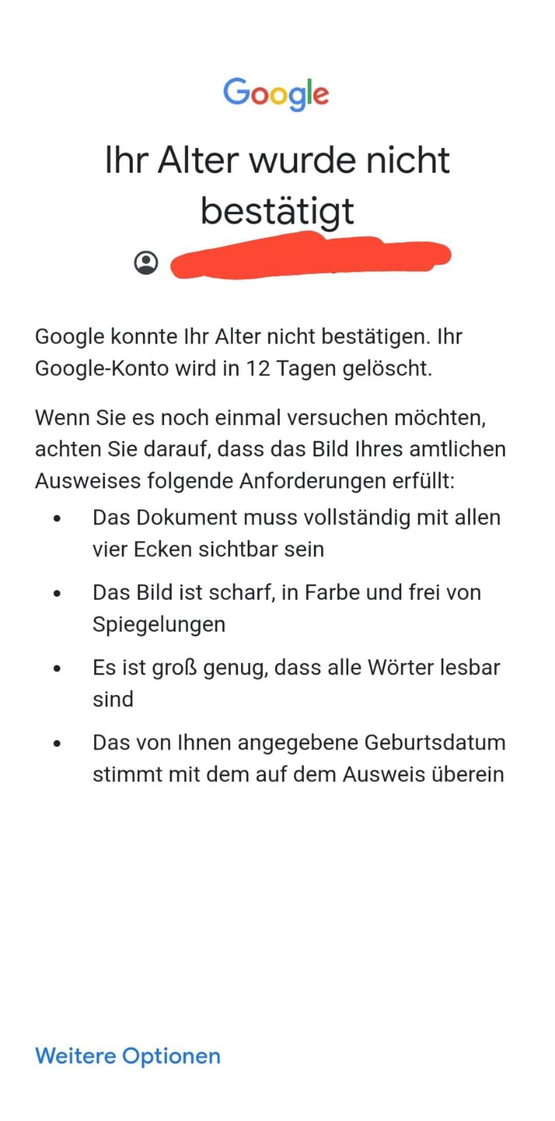 Kann ich mein konto wiederstellen? (Google, Alter)