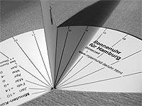 aus Papier - (sonnenuhr, horizontalsonnenuhr, selstbauen)