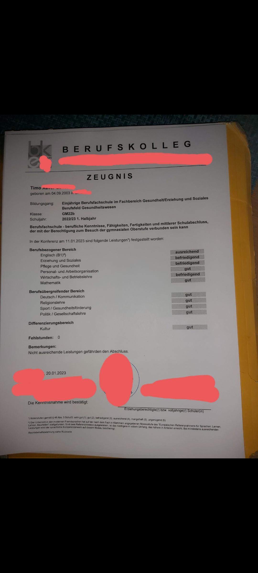 Kann ich mit diesem Zeugnis Fachabitur machen? (Schule, Studium, Abitur)