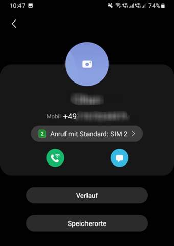 Kann ich mit irgendeiner Methode gucken ob diese Telefonummer noch ...