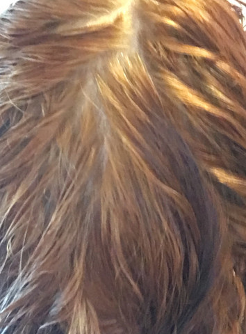 Kann ich Orangene Haare Bedenkungslos Dunkelblond färben?