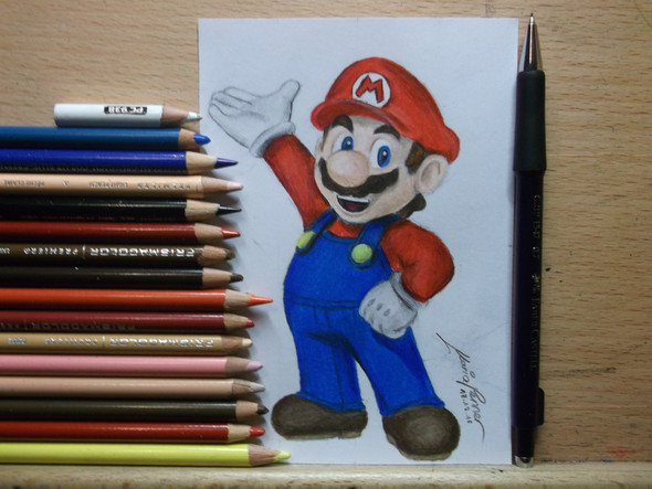 Mario zeichnung - (Geld verdienen, Malen Zeichnen)