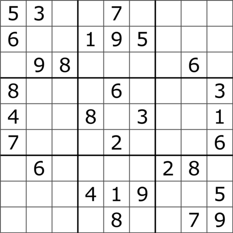 Kann jemand das Sudoku lösen?