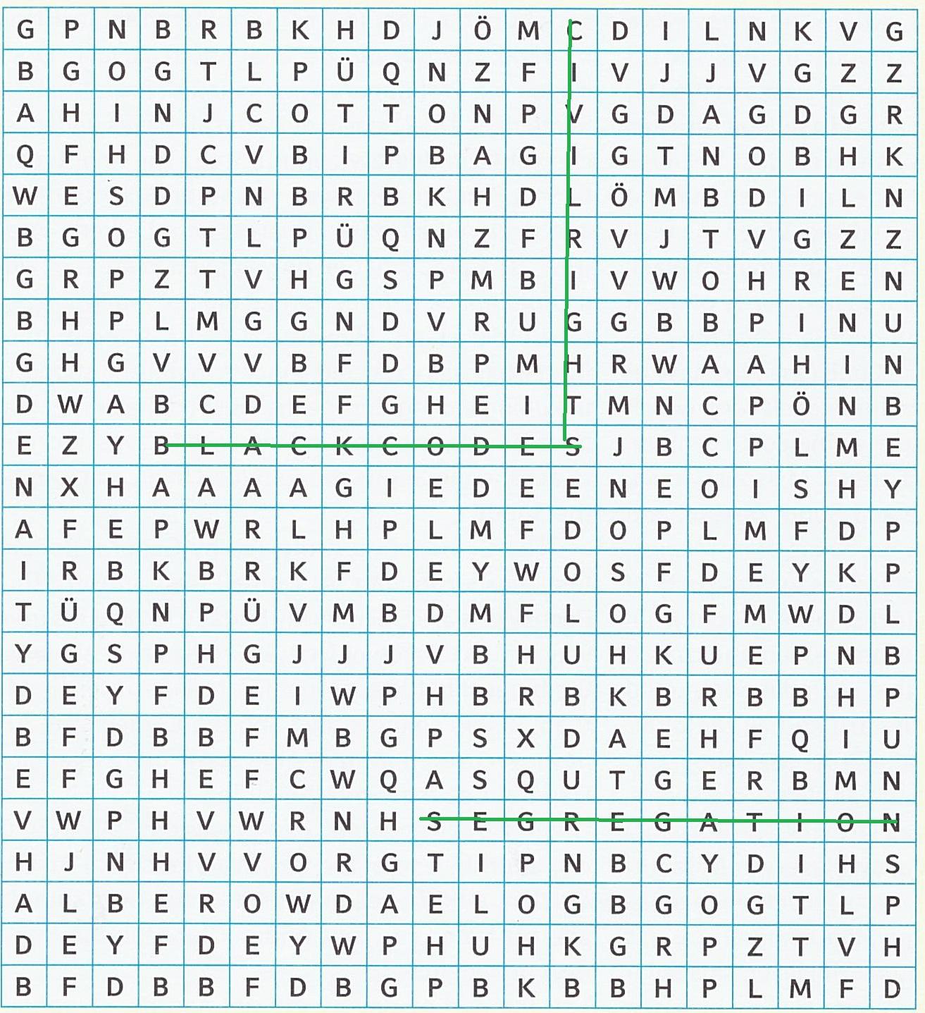 Kann jemand die Wörter im Buchstabensalat finden - Englisch? Kann jemand die Wörter im Buchstabensalat finden - Englisch?