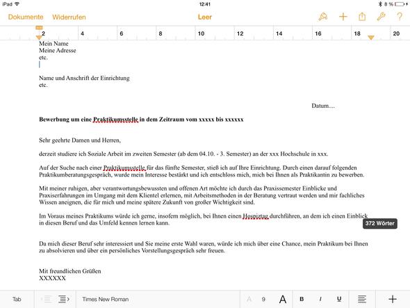 Kann Jemand Meine Bewerbung Korrigieren Bitte Danke Im Voraus Korrektur