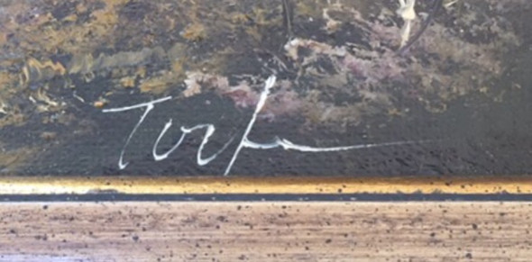 Kann jemand von der Unterschrift erkennen wer der Künstler ist ? (Kunst,  Malerei, Gemälde)