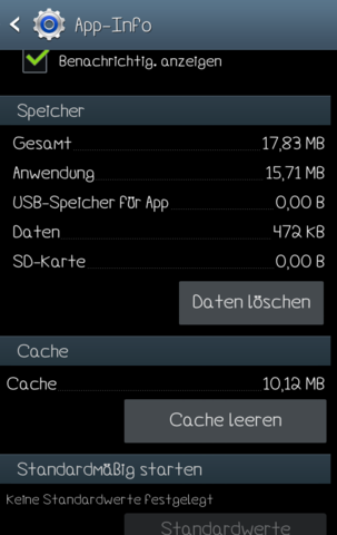 Kann in den Einstellungen die App nicht verschieben - (Apps, SD-Karte)