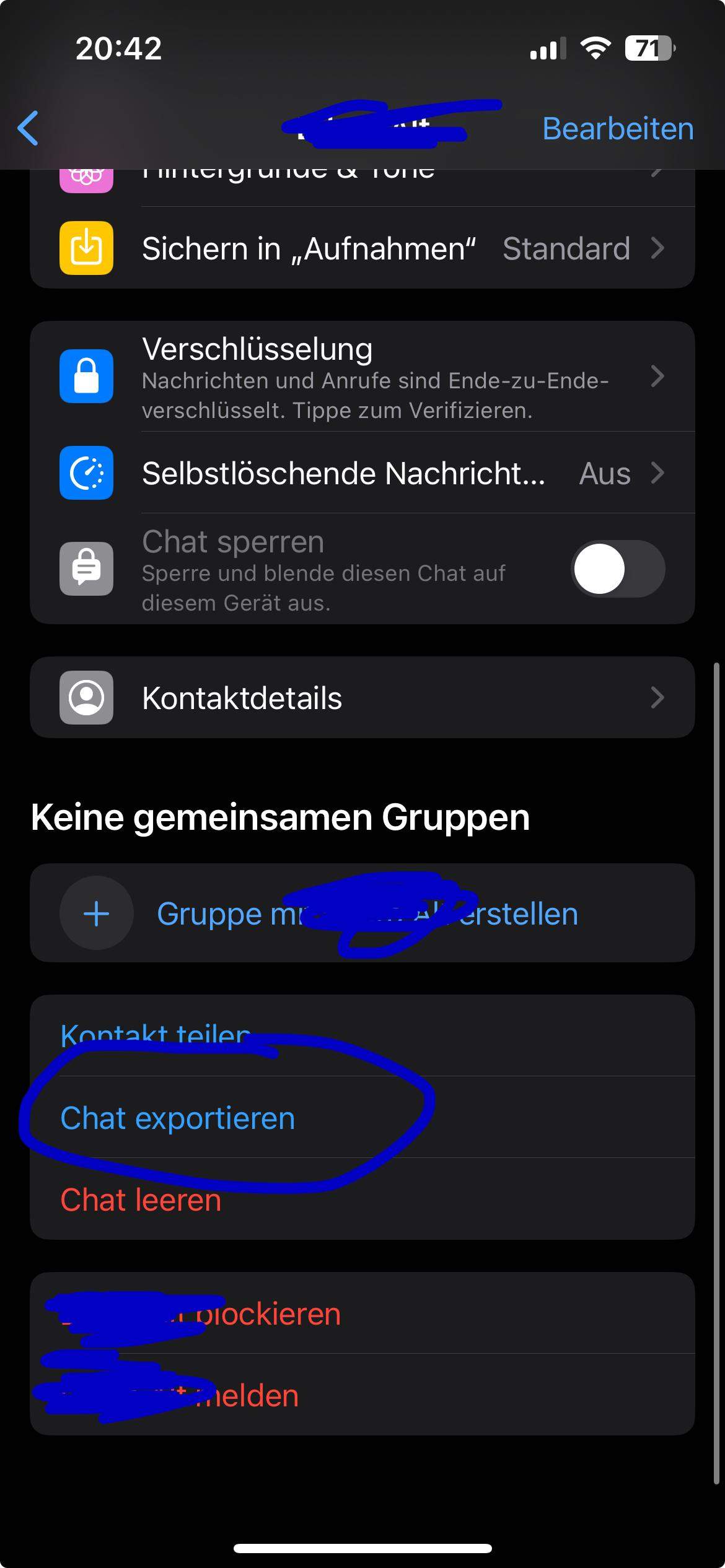 Kann man bei WhatsApp einen alten chat in neuen chat importieren