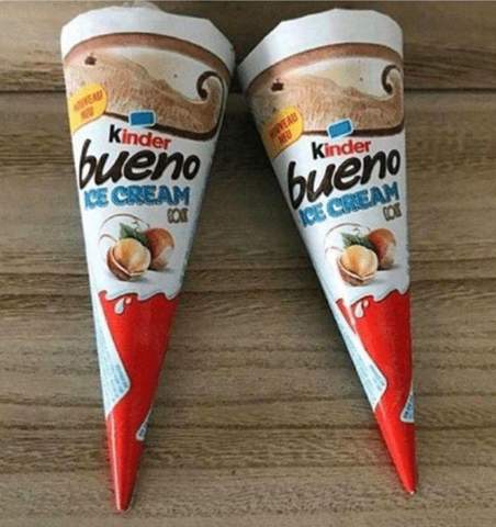 Kann man das Eis noch Essen Kinder Bueno?