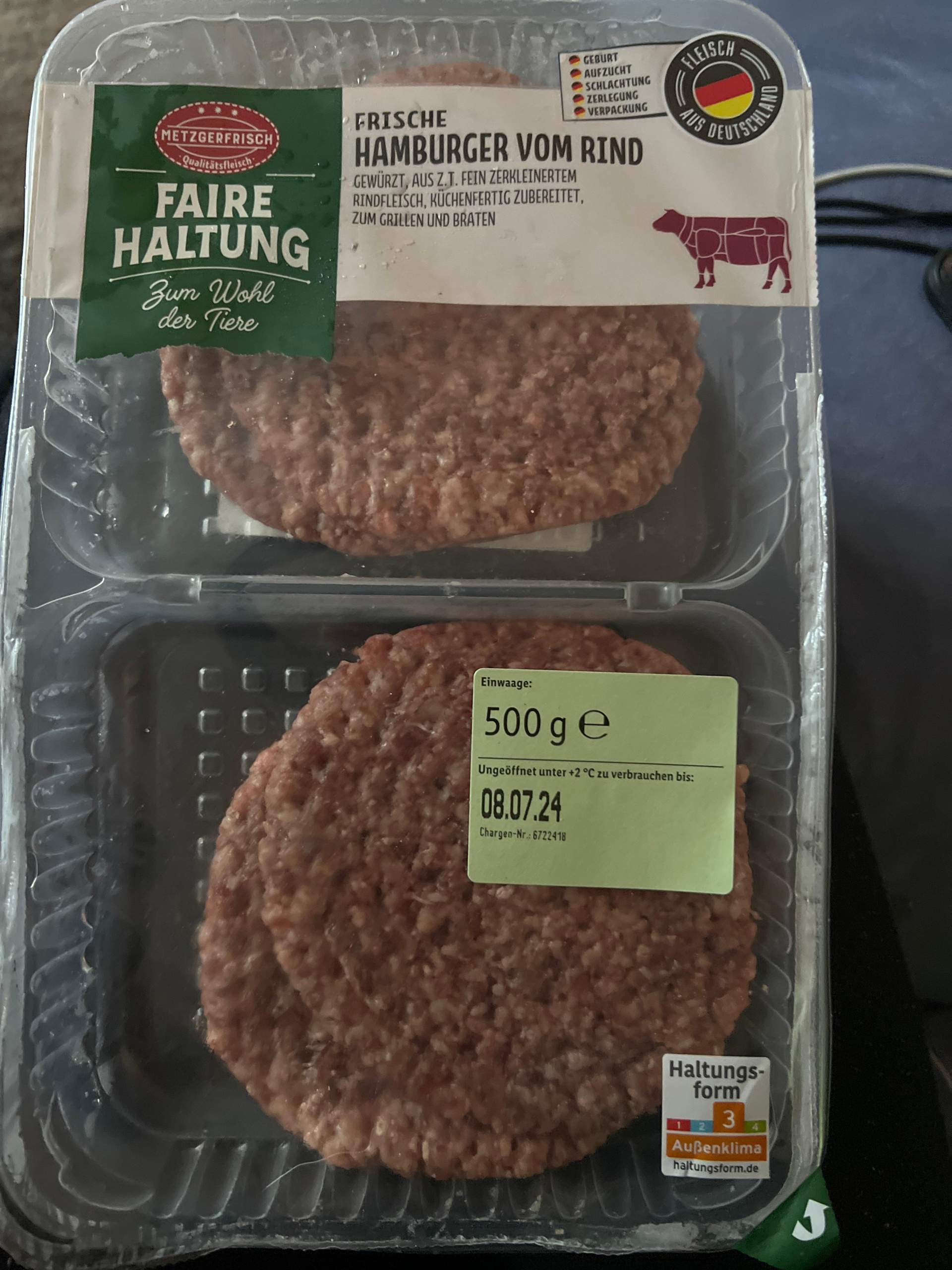 Kann man die Burger patties noch essen? (Fleisch, Haltbarkeit