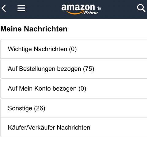 Nachrichten - (Amazon, löschen)