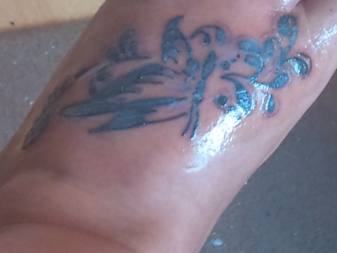 Frisch Gestochenes Tattoo Blaschen