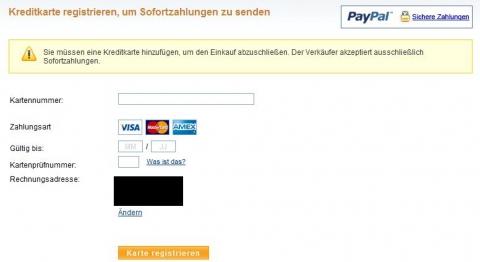  - (PayPal, prepaid-kreditkarte)