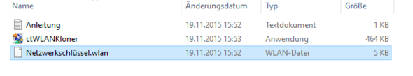 Die Dateien - (Android, WLAN)
