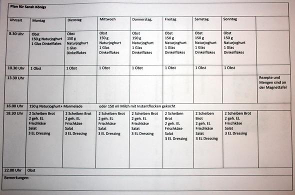 essenplan - (Ernährung, abnehmen)