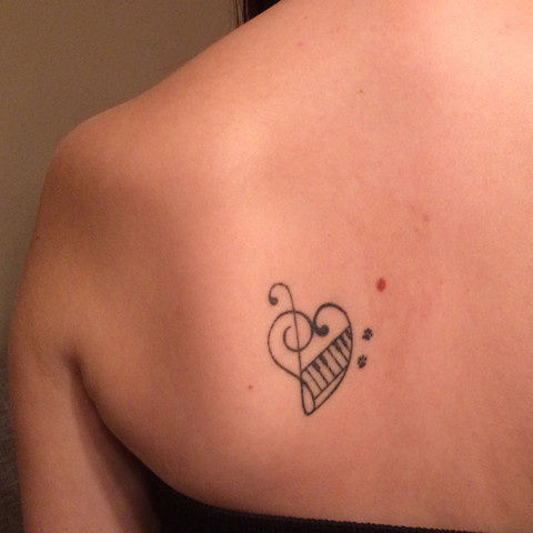 Das ist mein derzeitiges Tattoo. Erweiterung zur linken Schulter wenn möglich - (Tattoo, Herz, Rücken)