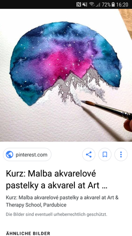 Kann Man Mit Wasserfarben Galaxy Style Malen Kunst Zeichnen Galaxie