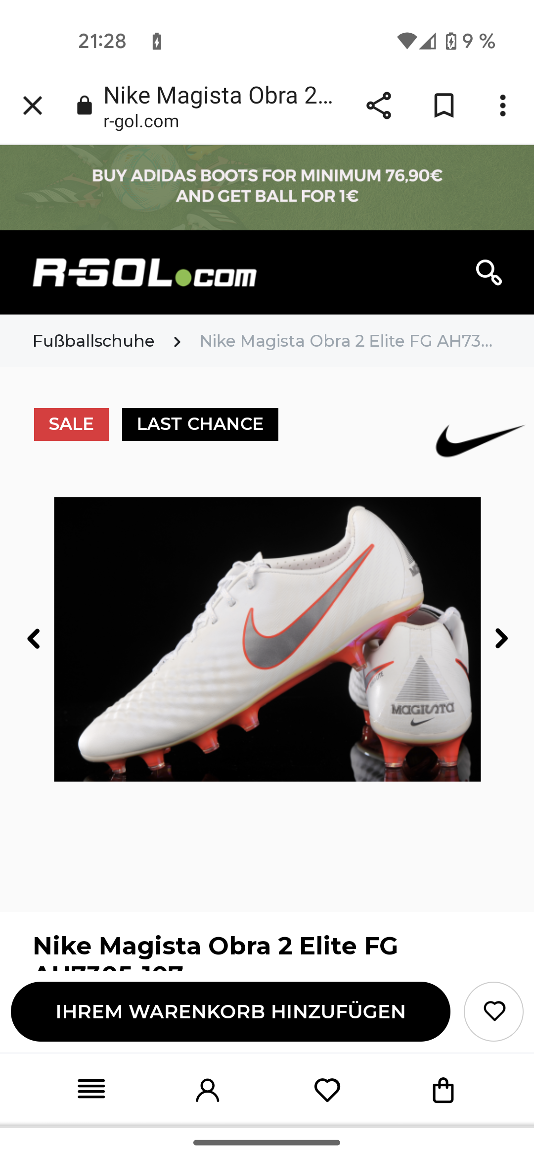 Kann man sich bei Nike abgelaufene FuBballschuhe nachbestellen FuBball Verein FuBballer