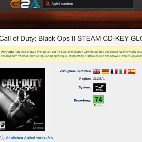 Das Bild. - (Call of duty, Black Ops 2, G2A)