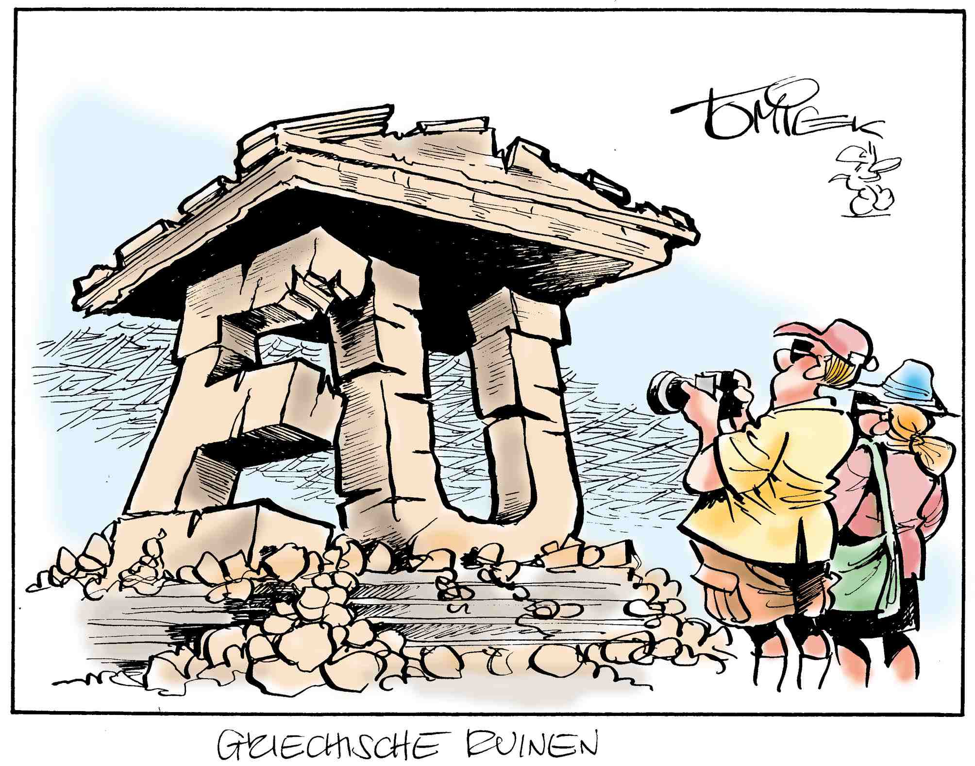 Kann Mir Bitte Jemand Bei Der Analyse Interpreation Der Karikatur Helfen Wie Wurdet Ihr Diese Interpretieren Politik Griechenland Reform