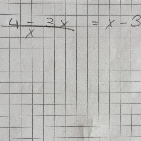 Aufgabe - (Mathe, Bruchgleichungen, Klasse8)