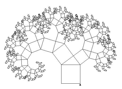 Bsp.: Baum des Pythagoras (FMS Logo) - (Schule, Mathematik, Informatik)