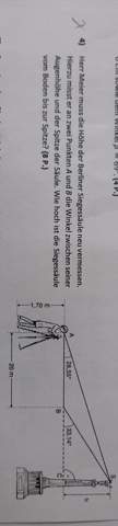 Kann mir jemand bei der Aufgabe helfen (Trigonometrie)?