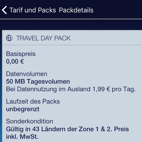 Kann Mir Jemand Das O2 Travel Day Pack Erklaren Tarife