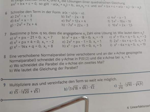 - (Schule, Mathe, Mathematik)