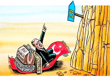 Karikatur Türkei-Beitritt in die EU - (Freizeit, Referat, Türkei)