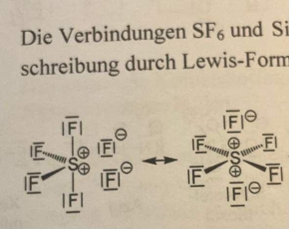 Kann mir jemand diese Lewis Formel erklären? (Reaktion, Atom