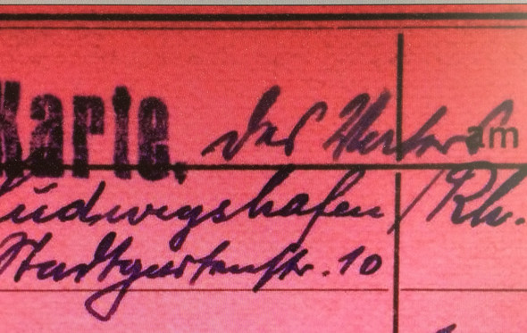 was steht über Ludwigshafen - (Uebersetzung, Schrift, Sütterlin)