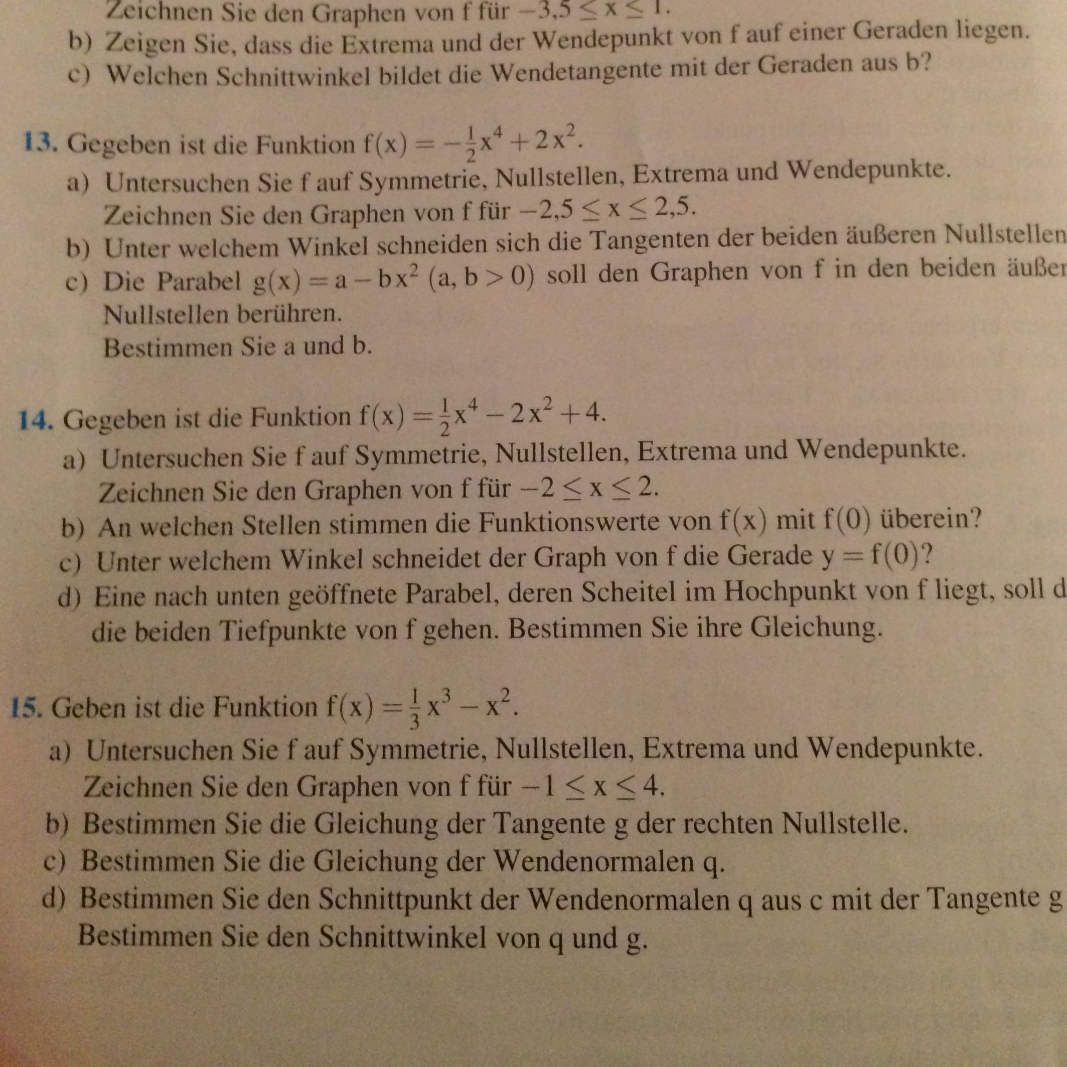 Kann Mir Jemand Einen Ansatz Geben Wie Aufgabe 13c Zu Losen Ist Mathe Mathematik