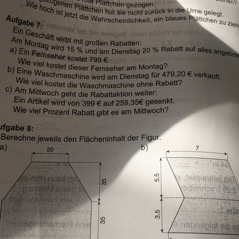 Die Aufgabe 7 ? - (Schule, Mathe, Mathematik)