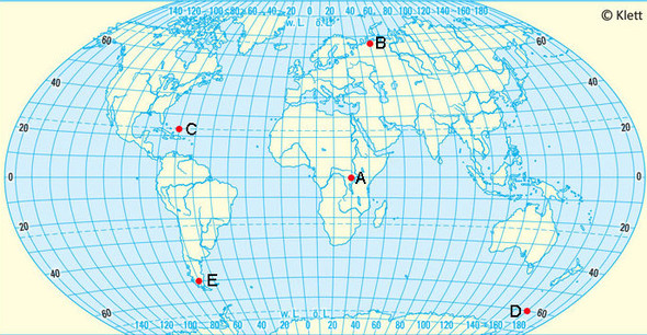 Weltkarte Mit Gradnetz | Landkarte