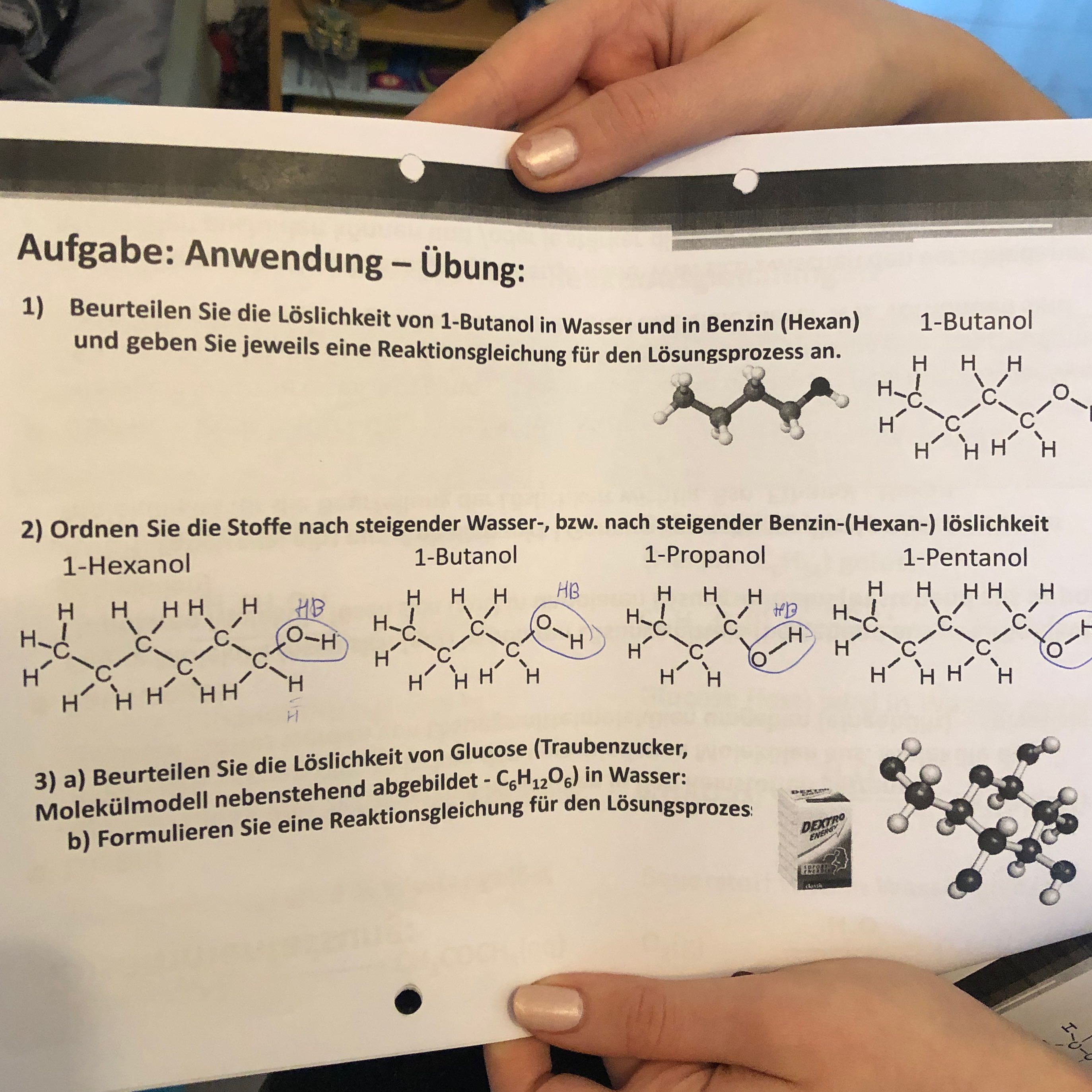 Kann Mir Jemand Helfen Loslichkeit Molekule Schule Chemie Bindung