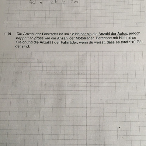 Wie soll man hier die Gleichung aufstellen? - (Mathematik, Gleichungen, textaufgabe)