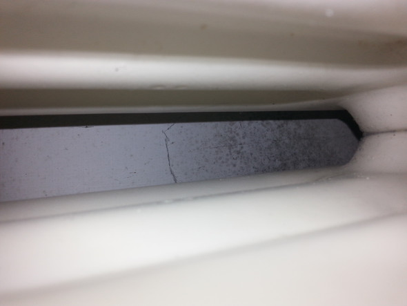 Foto von der Wand hinter meiner Heizung - (Schimmel, Mietwohnung, Wand)