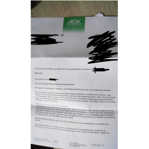 Kann Mir Jemand Sagen Was Sie Von Mir Wollen Krankenkasse Aok