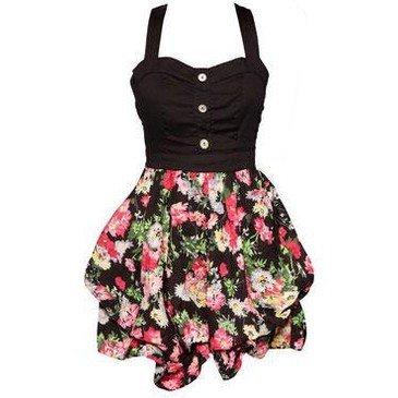 Kleid mit Blumen - (Kleid, Blumen)
