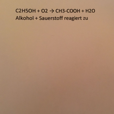 Das ist die Reaktionsgleichung - (Chemie, Formel)