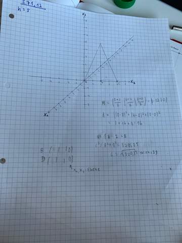 Kann mir jm bei dieser Matheaufgabe helfen (Geometrie)?