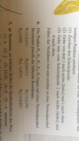 Aufgabe 6) - (Schule, Mathe, normalparabel)