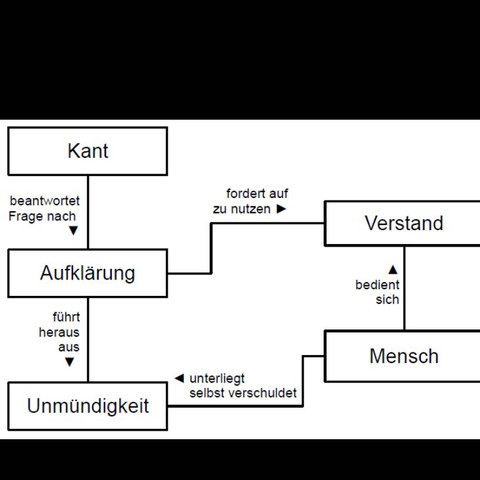 Kann mir jmd dieses Bild erklähren? (Geschichte, Aufklärung, Immanuel Kant)