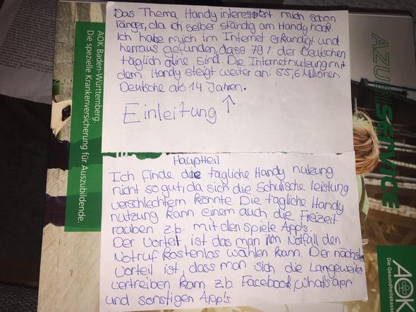 Hab ich die Stellungnahme richtig gemacht? (Schule, Unterricht, Klausur)