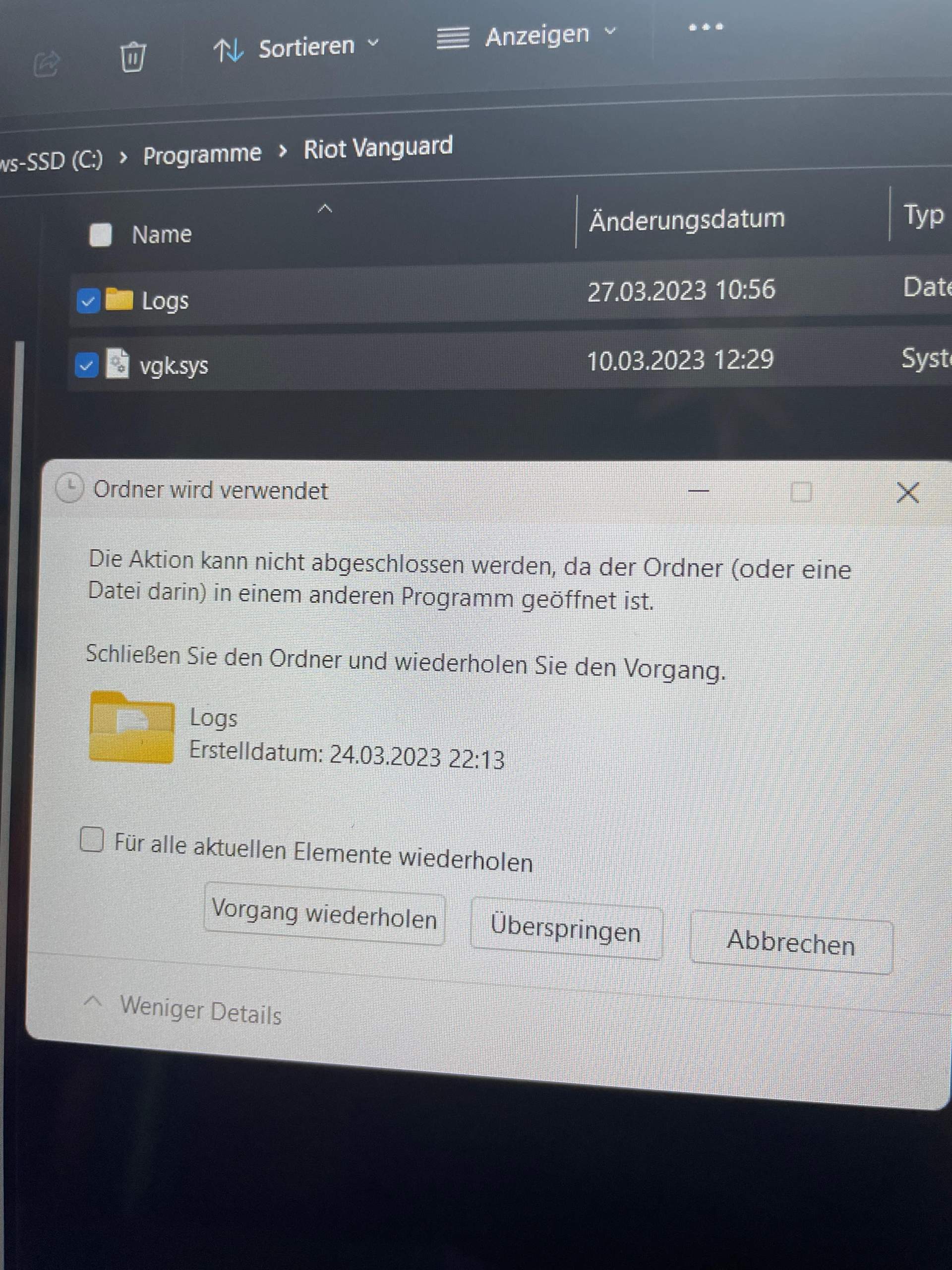 Kann Riot Vanguard und dazugehörige Dateien nicht deinstallieren? (PC, Valorant, Riot Games)