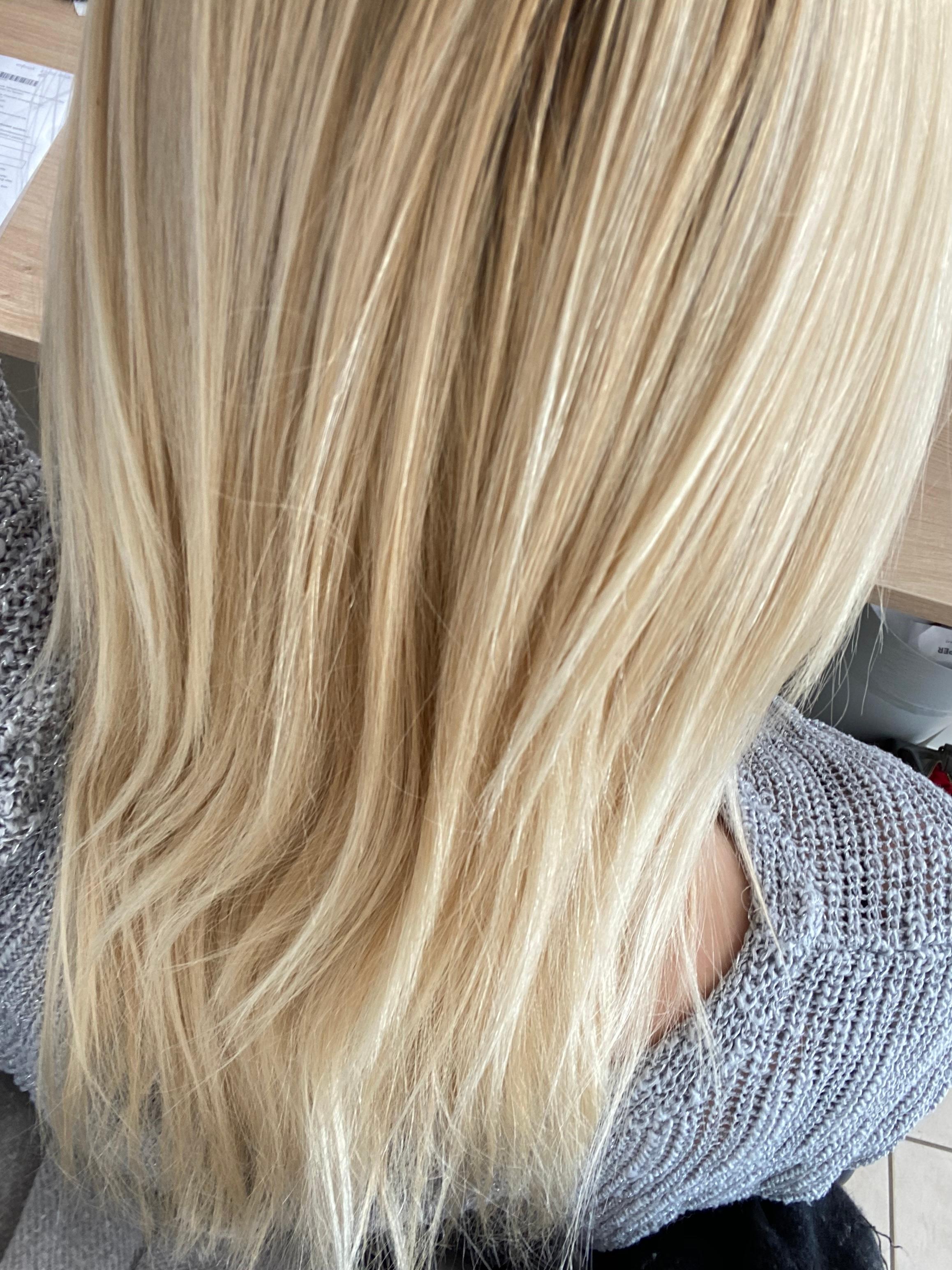 kaputte haare dunkel farben bis sie