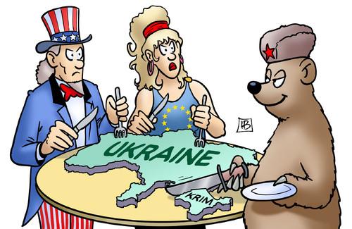 Karikatur Ukraine Konflikt - (Politik, Europa, Russland)