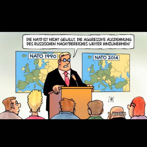 NATO Karikatur - (Schule, Politik, NATO)