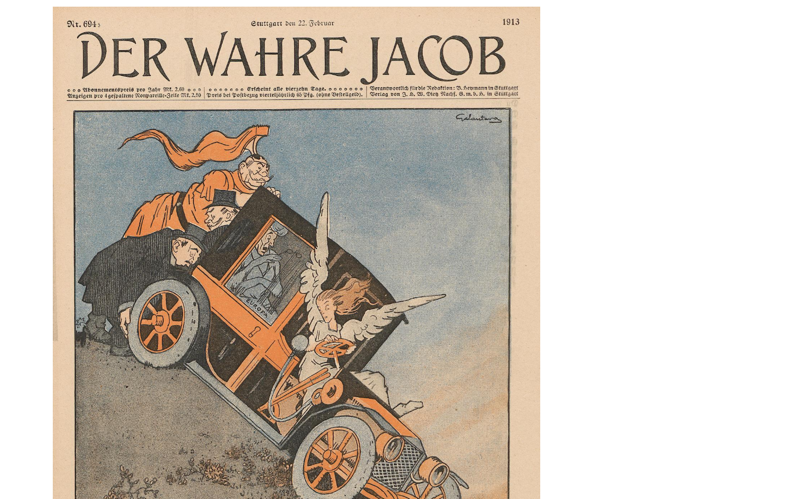 Karikatur Interpretation erster Weltkrieg? (Geschichte)